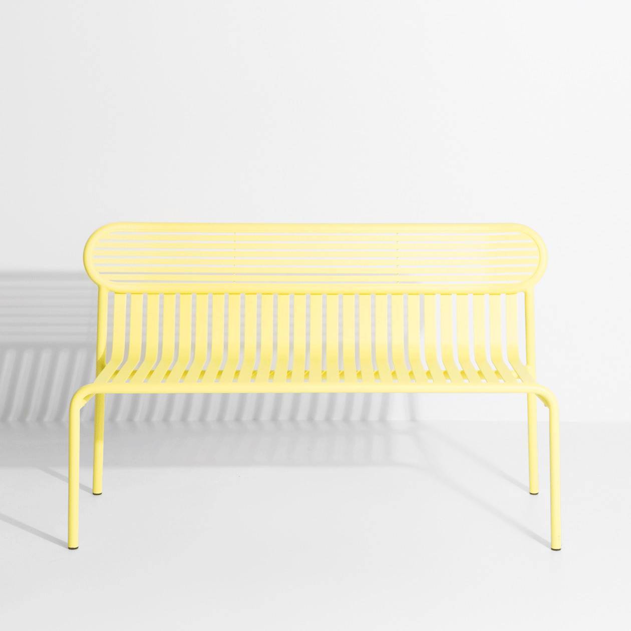 Yellow metal garden bench - Petite Friture