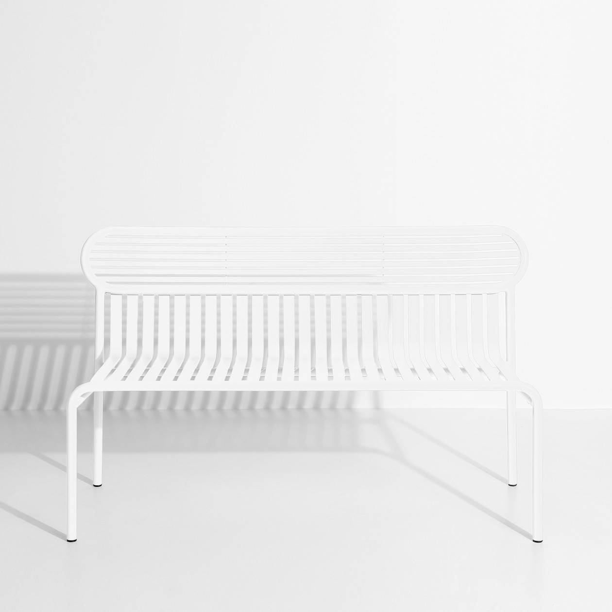 White metal garden bench - Petite Friture