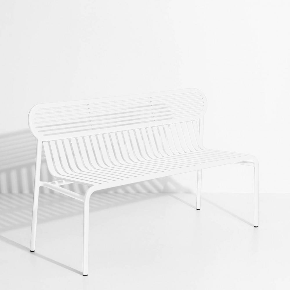 White metal garden bench - Petite Friture