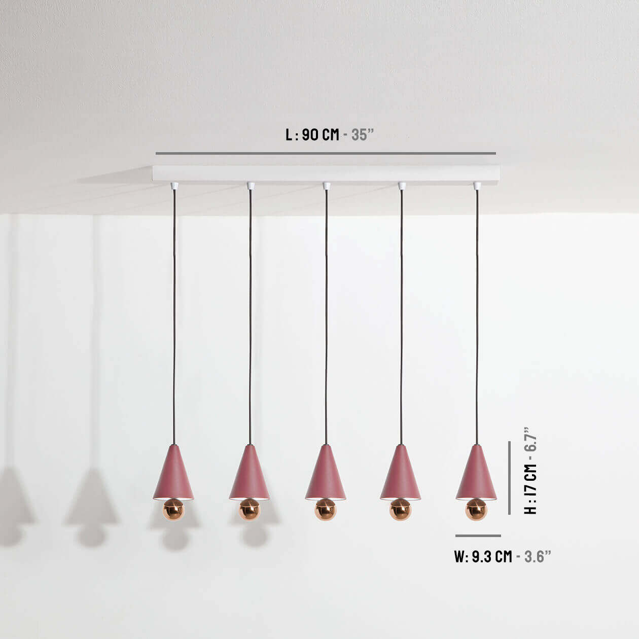 Pendant-system-5-pendants-Cherry-LED-brown-red-Petite-Friture-dimensions
