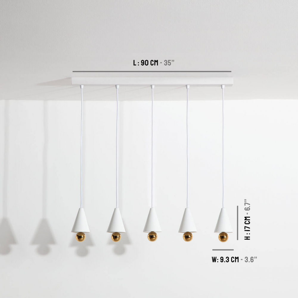 Suspension-5-pendants-Cherry-LED-blanc-Petite-Friture-dimensions