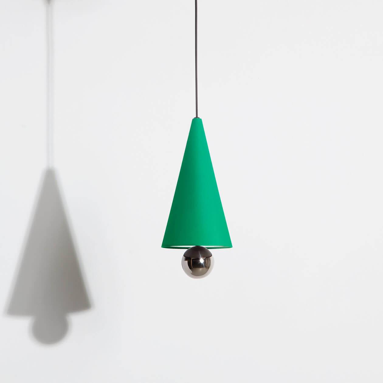 Small-pendant-lamp-Cherry-LED-green-Petite-Friture