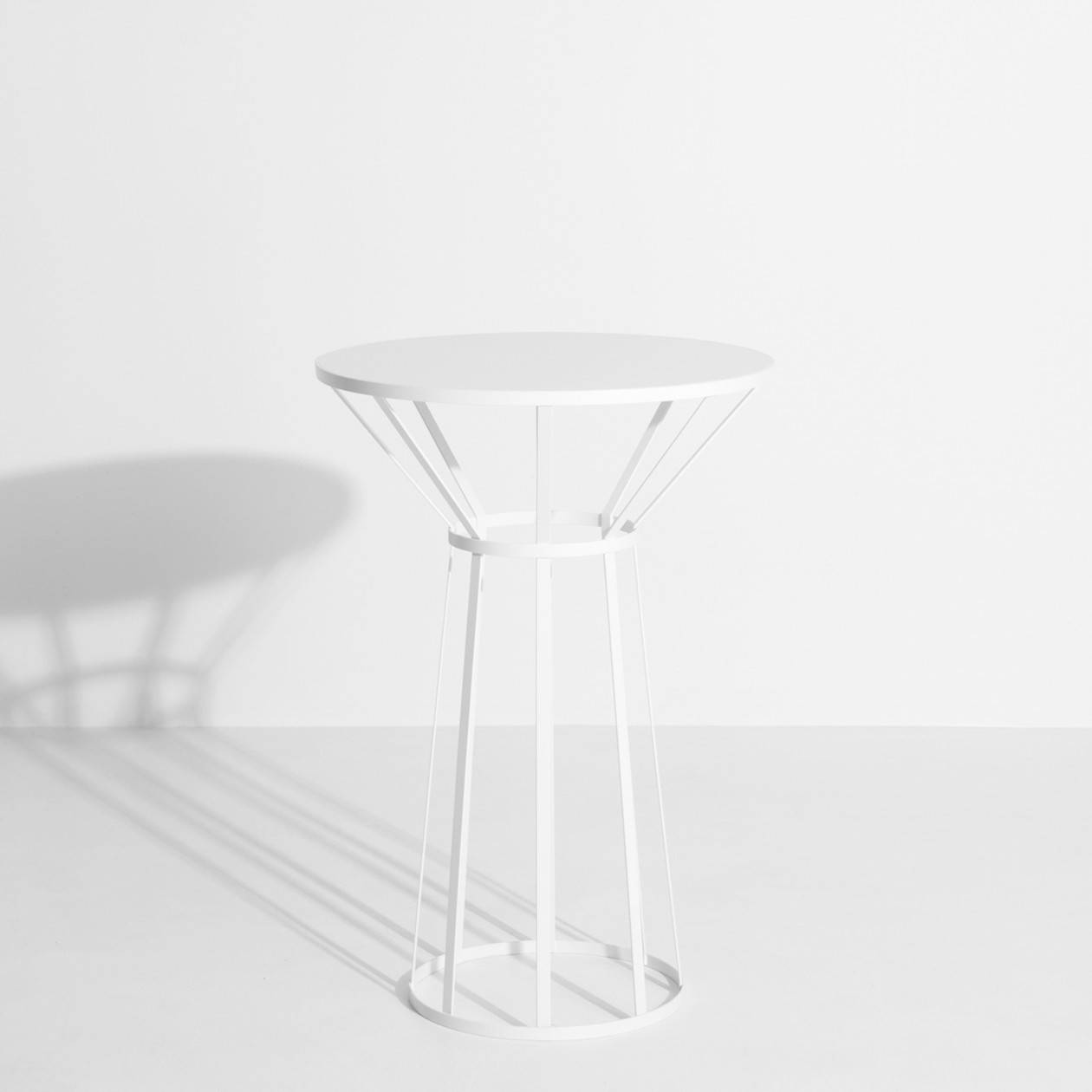 Bistrot or pedestal table white HOLLO - Petite Friture
