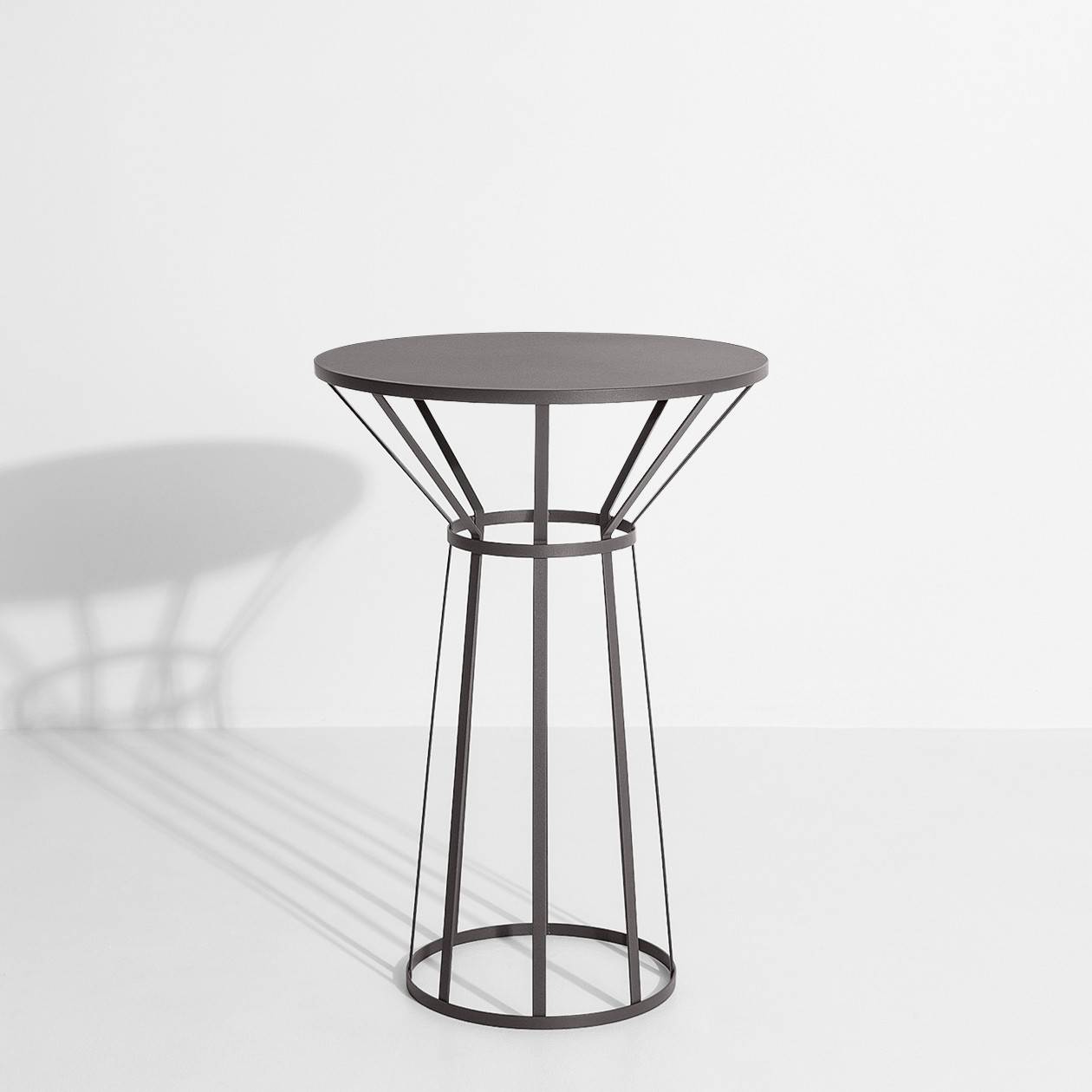 Bistrot or pedestal table grey anthracite HOLLO - Petite Friture