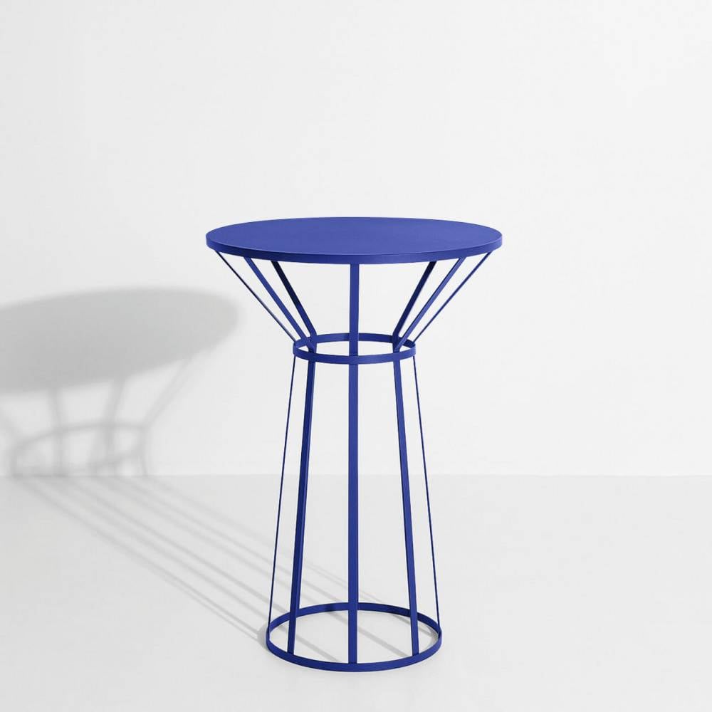 Bistrot or pedestal table blue HOLLO - Petite Friture