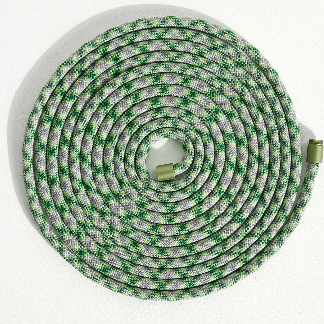 Wireless lamp Quasar olive green - rope