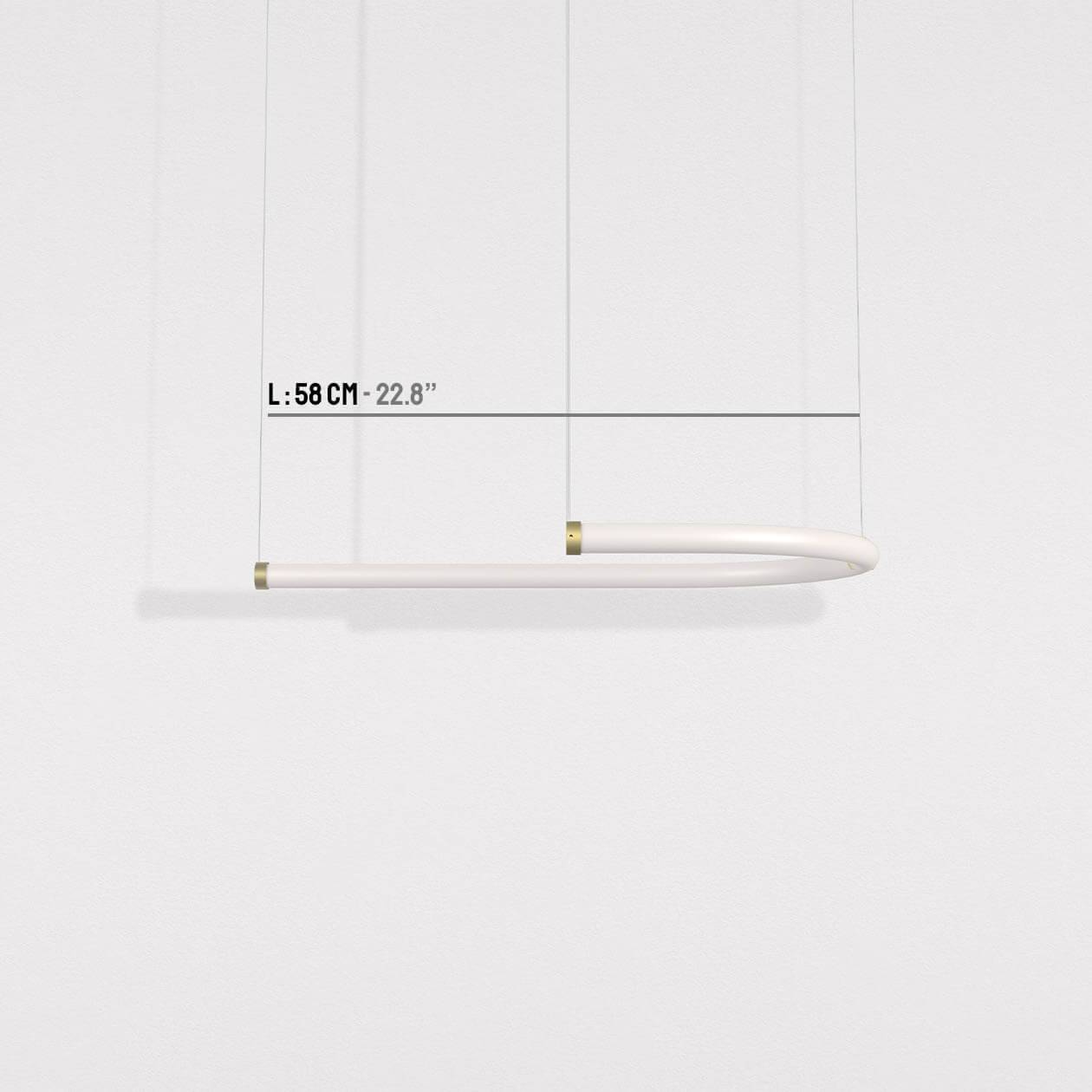 pendant lamp unseen J - 3 wires dimensions