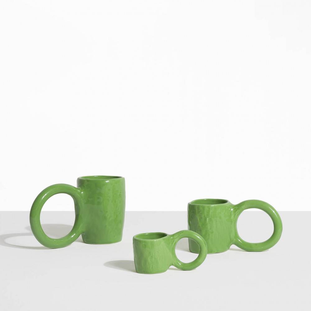 Tasse expresso et mug design Donut Pistache - Petite Friture
