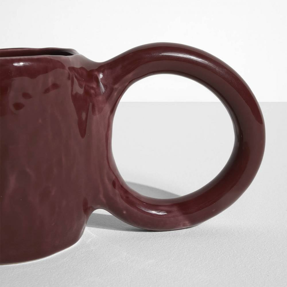Donut design mug - Morello cherry - details - Petite Friture