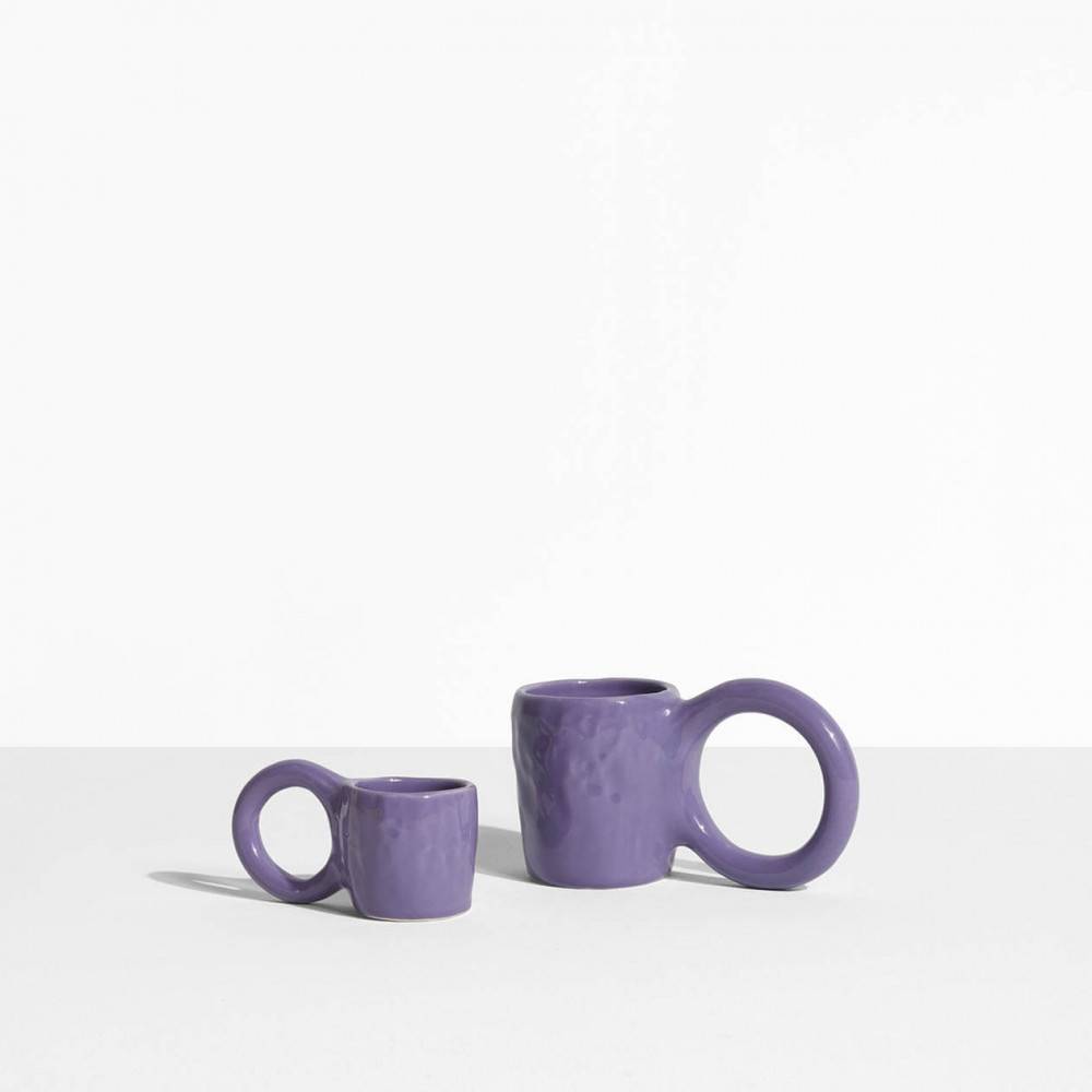 Tasse expresso et mug design Donut Myrtille - Petite Friture